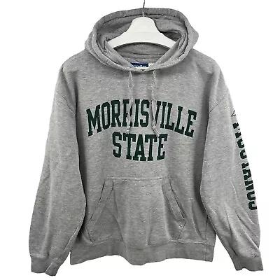 Morrisville State Mustangs Hoodie Mens Large Pullover Sweater Gray Spellout • $14.33