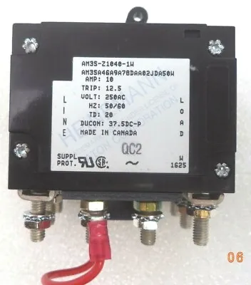 Eaton Heinemann 10A/12.5-Trip Magnetic Circuit Breaker Pn AM3S-Z1040-1W • $44.07