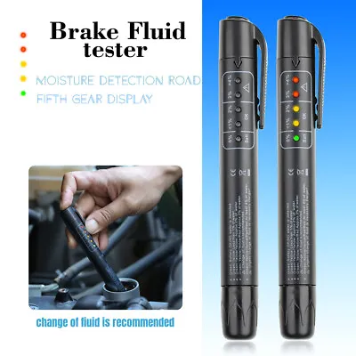 $2.99 • Buy Brake Fluid Tester Pen 5 LED Auto Oil Moisture Diagnostic Tool For DOT3 DOT4 USA
