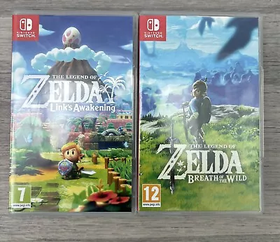 Legend Of Zelda: Links Awakening/Breath Of The Wild Nintendo Switch Games Bundle • £74.99