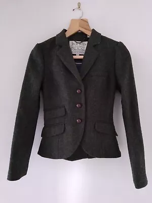 Jack Wills Green Tweed Jacket Blazer  Size 8  • £32