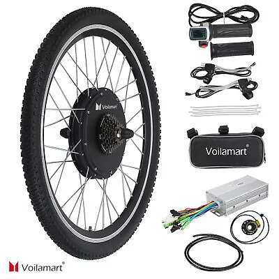 $227.99 • Buy Voilamart 26  Ebike Rear Wheel Electric Bicycle Motor Conversion Kit 48V 1000W