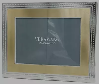 Vera Wang By Wedgwood With Love Gold & Silver 8x10 Picture Frame • $29.97