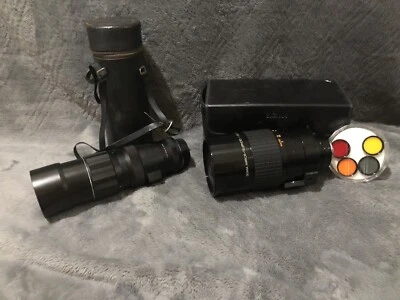 $90 • Buy Camera Lens Lot Sigma Mirror-Telephoto 1000mm F/13.5 And Minolta Soligor Lens