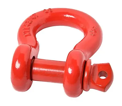 Premium RED D-Ring 3/4  Bow Shackle W 7/8  Screw Pin 10500 LB Capacity Jeep CJ • $15.85