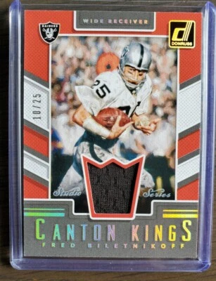 $24.99 • Buy 2017 Donruss Fred Biletnikoff Studio Series Canton Kings GU Jersey #/25 Raiders
