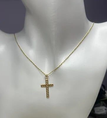 Pure 18ct Cross Necklace  • £130