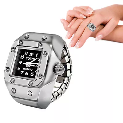 Finger Ring Watch Elastic Band Quartz Analog Watch Creative Gift For Men Women • $7.19