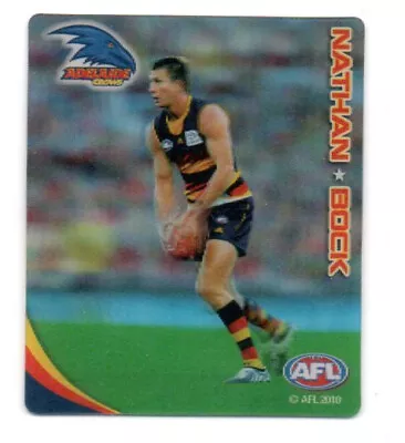 2010 AFL ULTRA 3D FOOTY PLAYS SNACKBRANDS - No.2 Nathan BOCK (ADELAIDE) • $5