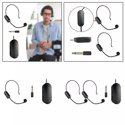 2.4G Wireless Microphone Headset For Yoga Classroom Fitness Instructor • £13.22