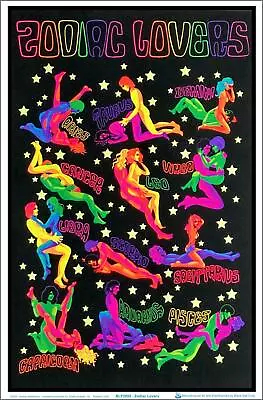 Zodiac Lovers Blacklight Poster - Flocked - 23  X 35  • $14.49