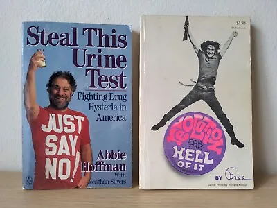 Vintage Abbie Hoffman Lot - Revolution For Hell Of It + Steal This Drug Test • $29.95