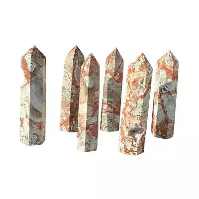 4” Natural Mexican Crazy Lace Agate Crystal Tower • $15