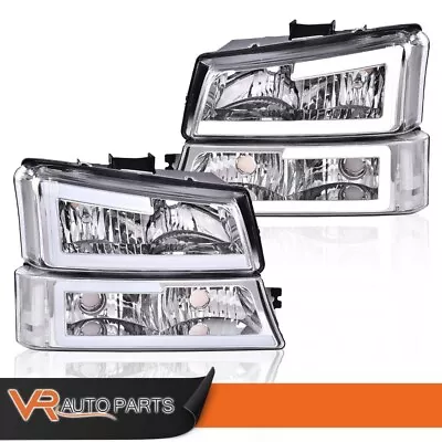 Headlight Headlamp Left+Right Pair Fit For 2003-2006 Chevy Silverado Avalanche • $91.80