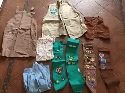 Vintage 90s Official Girl Scout Uniform Misc. Lot 9 Items • $0.99