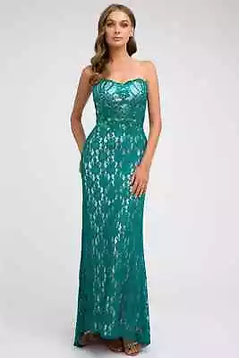 $49.99 • Buy Sale ! Vintage Lace Evening Gown Formal Strapless Long Prom Dress Under $100 New