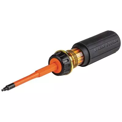 $22.39 • Buy Klein Tools 32287 Flip-Blade Insulated Screwdriver, 2-in-1, Square Bit #1 And #2