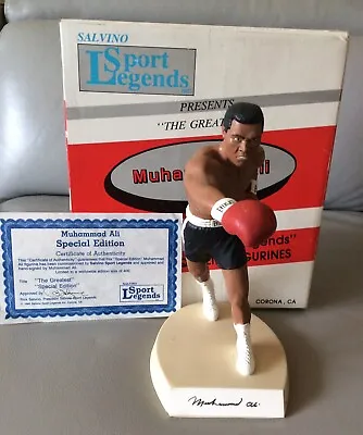 Muhammad Ali 9” Salvino Sports Legends Rare Black Trunk Figurine Only 400 Made  • $699.99