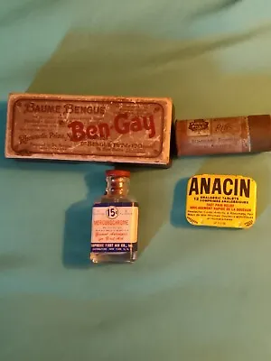 Vintage Medicine Chest Item Set  • $20