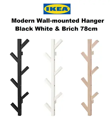 IKEA Wall Hanger Coat/jacket Hangers Wall Mounted Cloth Hanging Rack With 6hooks • £19.83