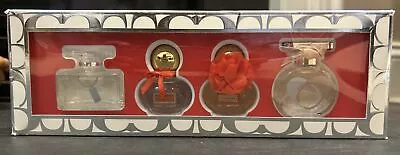 Coach Mini Perfume Collection Set Signature Poppy Blossom Love 4 Miniature NIB • $58.99