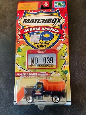 Matchbox Across America NORTH DAKOTA 50th Birthday Series Highway Maintenance • $8.99