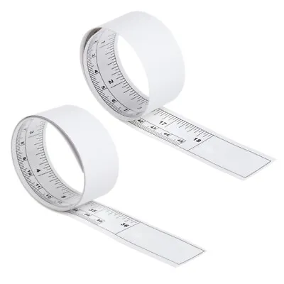 Self-Adhesive Measuring Tape Double Scale Stick On Workbench Ruler Sticky Tape • £5.22