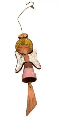 Mid Century Modern Ceramic Bell Wind Chime Girl Angel Pacific Stoneware Inc USA • $59