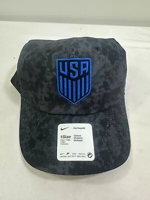 Nike Heritage '86 Team USA Men's Baseball Hat Cap World Cup Soccer Black Camo • $14.99