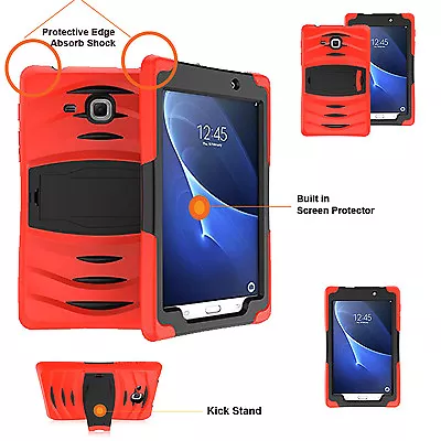 Heavy Duty Shock Drop Proof Case Cover For Galaxy Tab A 7 Inch T280/T285 RED • $22.99