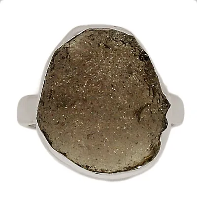 Natural Saffordite Tektite 925 Sterling Silver Ring Jewelry S.5.5 CR35517 • $16.99