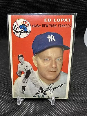 1954 Topps - Ed Lopat - #5 New York Yankees GR • $20