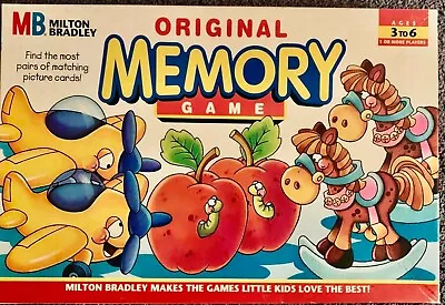 Milton Bradley Original Memory Game COMPLETE 1996 Educational Ages 3-6 • $23.75