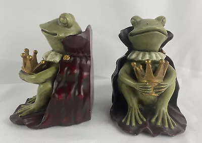 Frog Prince Bookends 2002 Made Of Resin By Sterling 91-1111 • £18.99