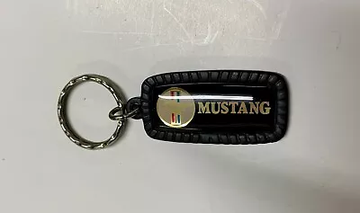 Vintage Ford Mustang Keychain Made In The USA FoMoCo Original Metal FOB Ring • $18.95