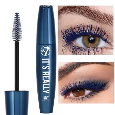 W7 Blue Mascara It's Really NAVY  Enhancing Lengthening Mascara 15ml • £6.99