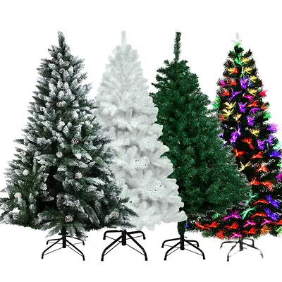 Christmas Tree With LED Stand Bushy Artificial Tree Home Decor 4ft 5ft 6ft 7ft • $60.99
