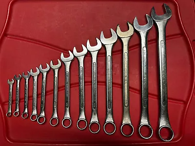 Vintage 13 Piece SK Wayne S-K SAE Standard Combination Wrench Set 1 -1/4  PLS RD • $79.99