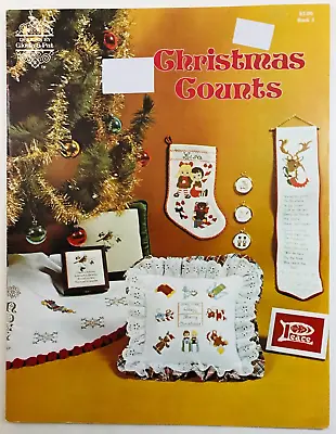 Gloria & Pat CHRISTMAS COUNTS Cross Stitch Patterns & Instructions BK 3 Vintage • $5.34