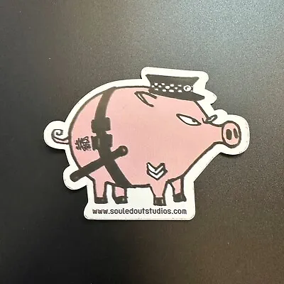 Mau Mau Sticker  Pig - Police Truncheon Dface - Banksy- Hewitt - Graffiti Art - • £7.50