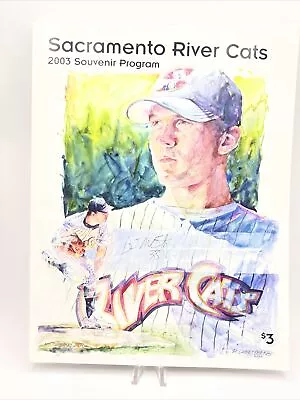 2003 Sacramento River Cats Vs Oakland Athletics Program Pacific Coast League • $6