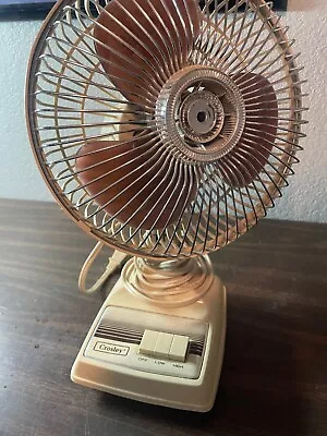 Vintage Crosley 7  Oscillitating Desk Fan - 2 Speed - RARE! CF7T Works Great!! • $20
