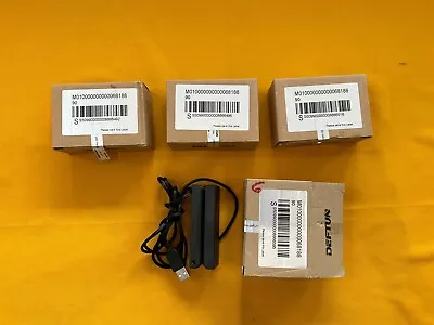 NEW!!! Lot Of 4-Deftun USB MSR90 Credit Card Reader Magnetic Stripe Scanner • $80