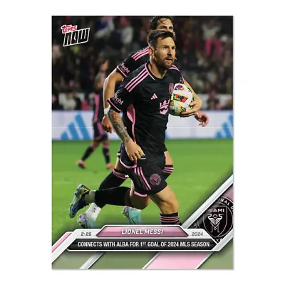 2024 MLS TOPPS NOW #9 Lionel Messi Inter Miami CF - IN HAND • $5.94