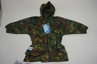 Muddy Puddles Originals Green Camo Waterproof Jacket Rain Coat Cagoule 1.5-2 YRS • £5