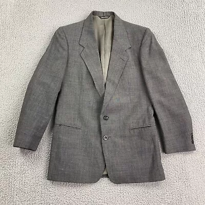 Levis Exact Blazer Mens 38R Gray Suit Jacket Sport Coat Made In USA Vintage • $18.82