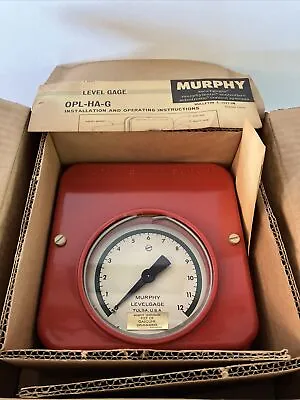 New Old Stock Vintage Murphy Switch Gauge OPL-HA-G Level Gage Levelgage OPL • $85