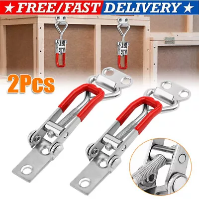 2 PCS Steel Toggle Latch Catch Adjustable Lock Clamp Anti-rust Clip For Box Case • $5.79