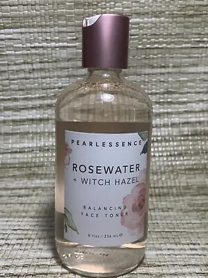 $24.99 • Buy Pearlessence  Rosewater Witch Hazel Balancing Face Toner Bottle Glass 8oz. 