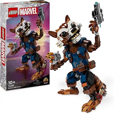 LEGO 76282 Marvel: Rocket & Baby Groot Guardians Of The Galaxy *^New Sealed** • £39.95